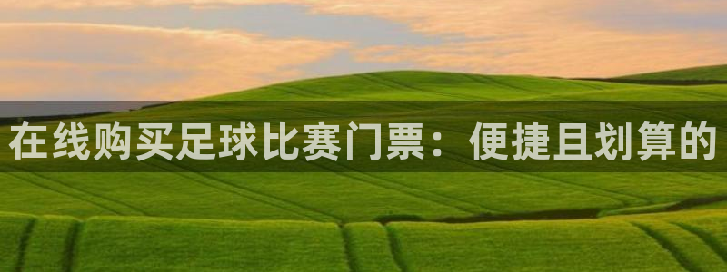  在线购买足球比赛门票：便捷且划算的
