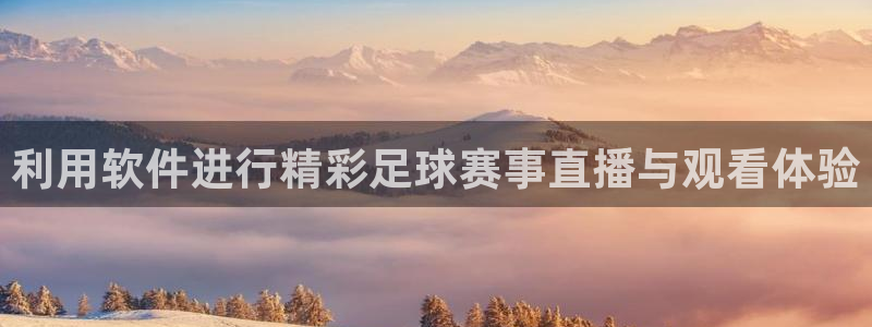 利用软件进行精彩足球赛事直播与观看体验